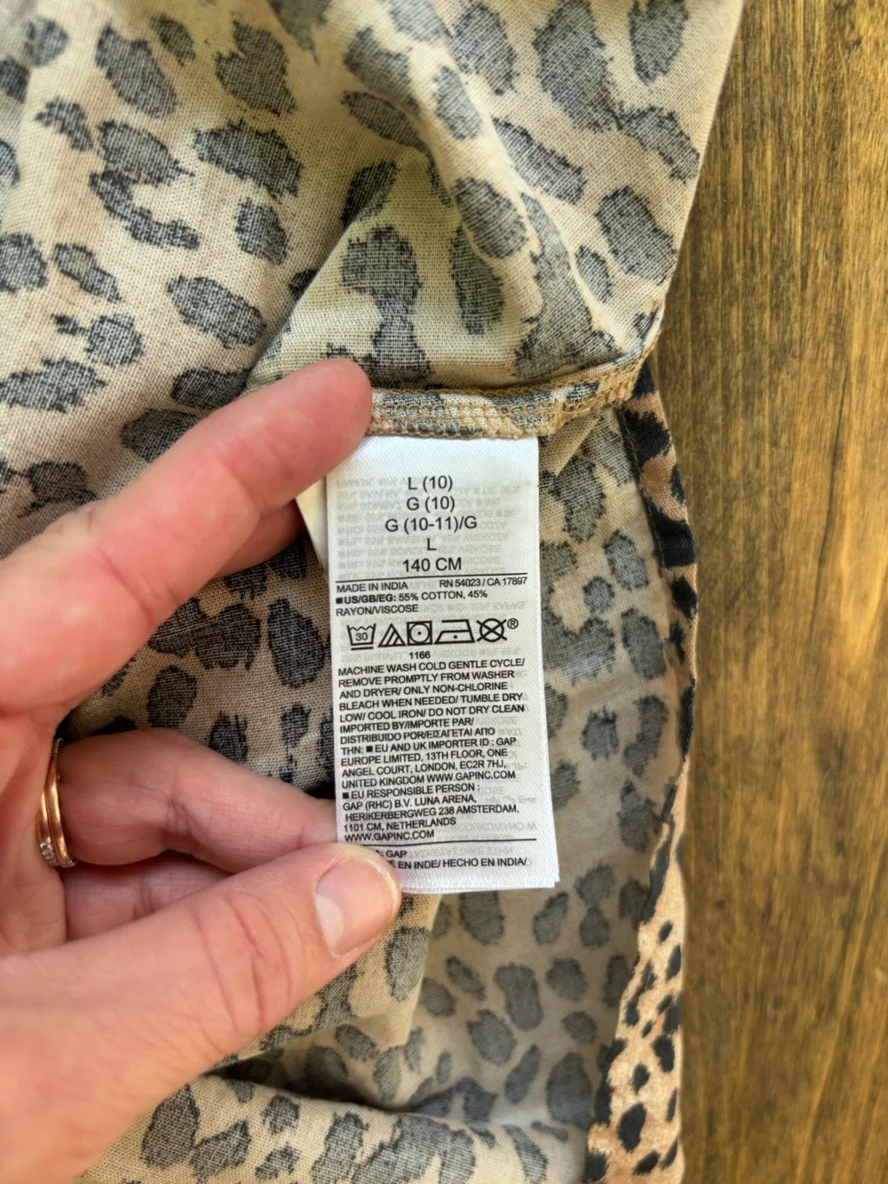Girls Gap Leopard Print Skirt